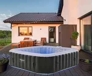Aufblasbarer Whirlpool für flexible Nutzung